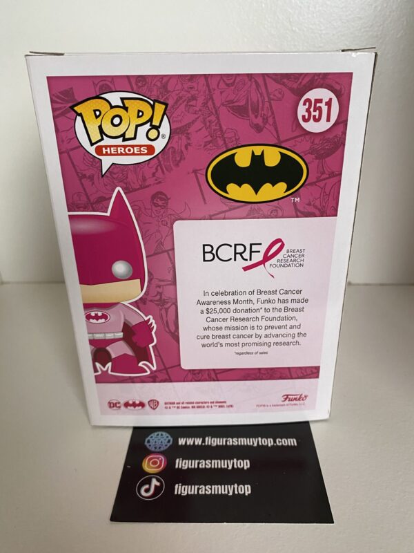 Funko pop Batman Breast Cancer Awareness Pop 351 DC Super Heroes - Imagen 4