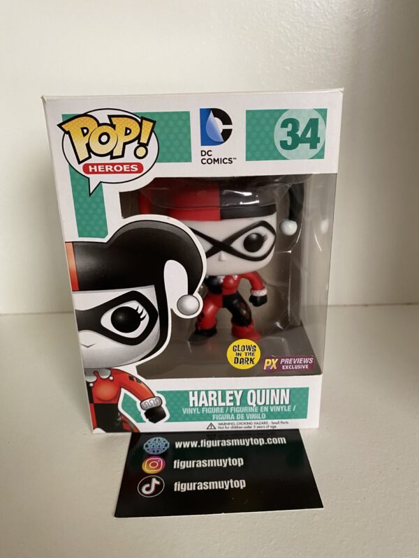 Funko pop Harley quinn 34 Glows in the dark exclusivo - Imagen 2