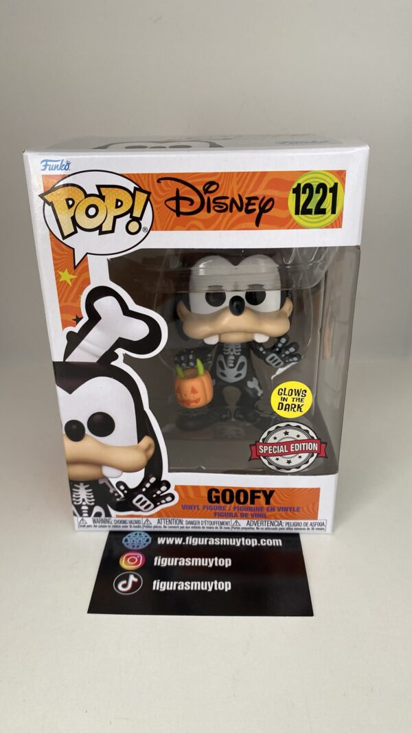 Funko POP! Skeleton Goofy (Glow-In-The-Dark) (Exclusive) - Disney 1221 - Imagen 2