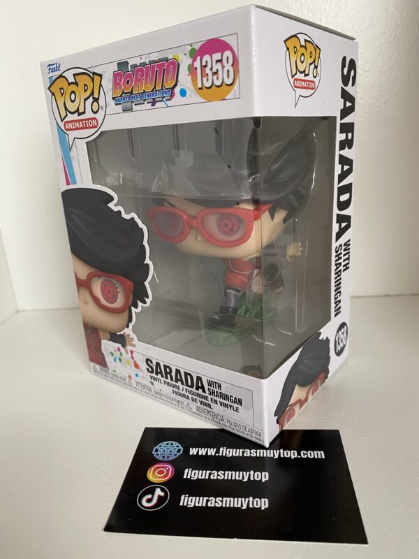 funko pop Sarada with sharingan 1358 Boruto - Imagen 3