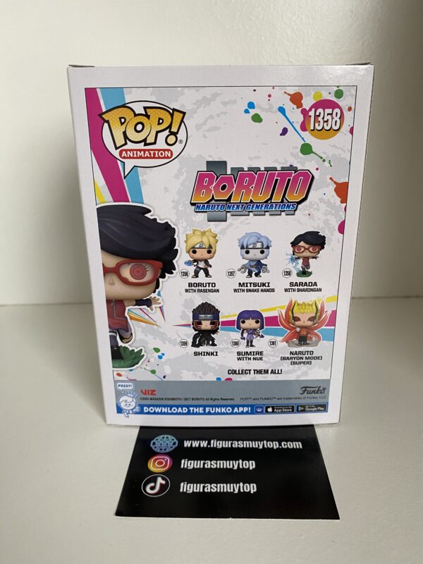 funko pop Sarada with sharingan 1358 Boruto - Imagen 5