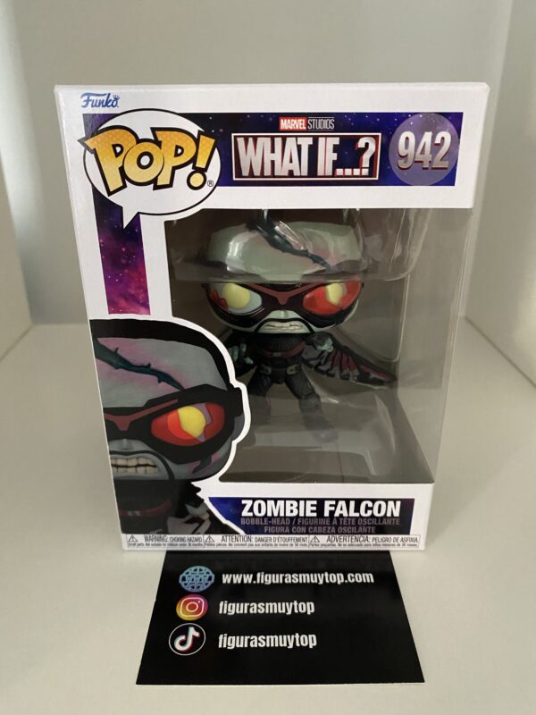 Funko POP Zombie Falcon 942 marvel what if...? - Imagen 2