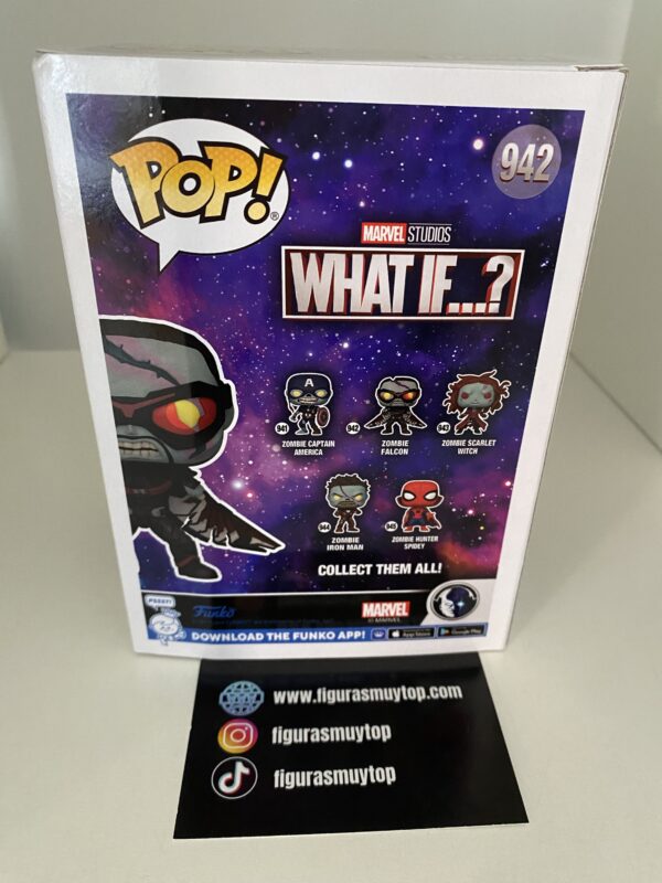 Funko POP Zombie Falcon 942 marvel what if...? - Imagen 5