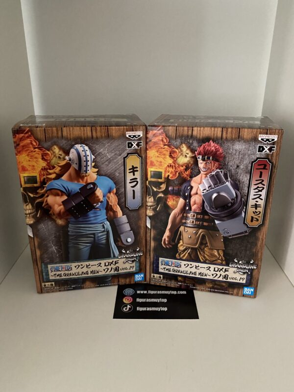 Lote dos figuras One piece Grandline men vol.19 Killer y Eustas Kid