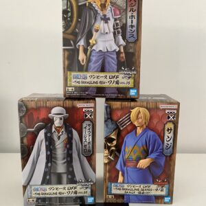 Lote 3 figuras One Piece grandline men Basil Hawkins, Aigis y Sanji