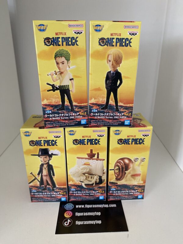 Set 5 Figuras WORLD COLLECTABLE FIGURE Vol.2 (A Netflix Series ONE PIECE)
