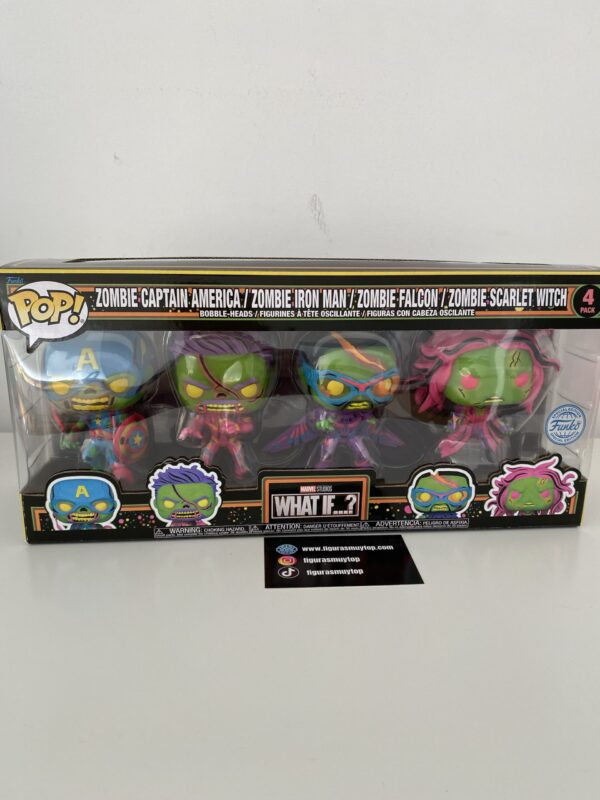 Blister 4 figuras Funko POP Marvel What If...? Exclusive - Imagen 2