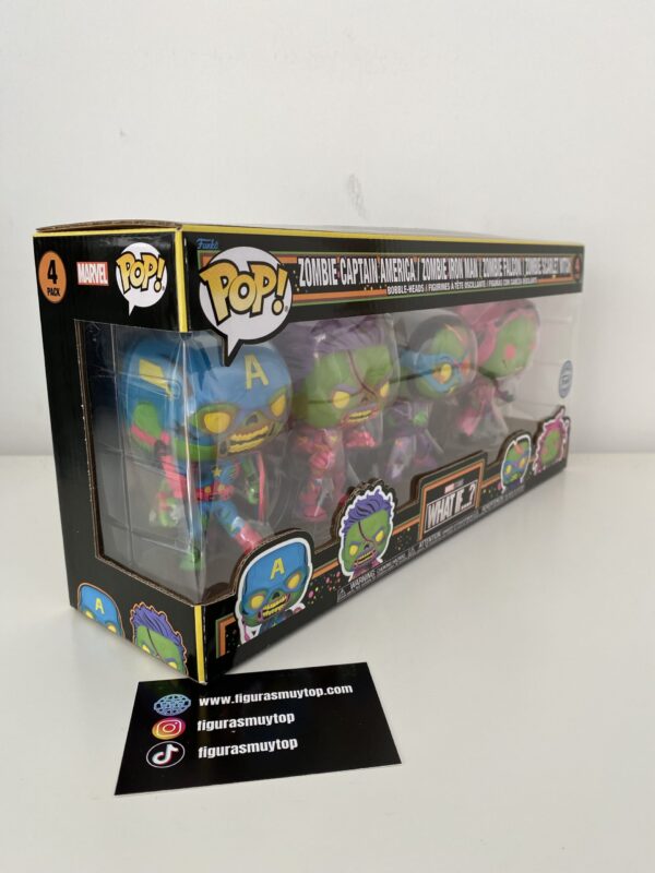 Blister 4 figuras Funko POP Marvel What If...? Exclusive - Imagen 3