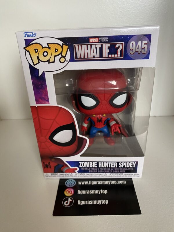 Funko POP! 945 What If - Zombie Hunter Spidey - Marvel - Imagen 2