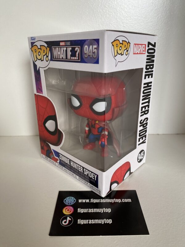 Funko POP! 945 What If - Zombie Hunter Spidey - Marvel - Imagen 3