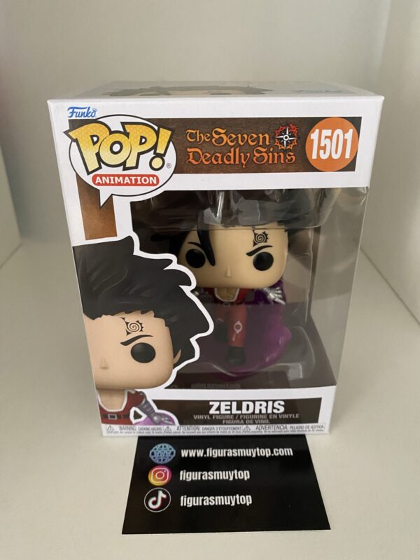 Funko Figura POP The Seven Deadly Sins Zeldris 1501 - Imagen 2