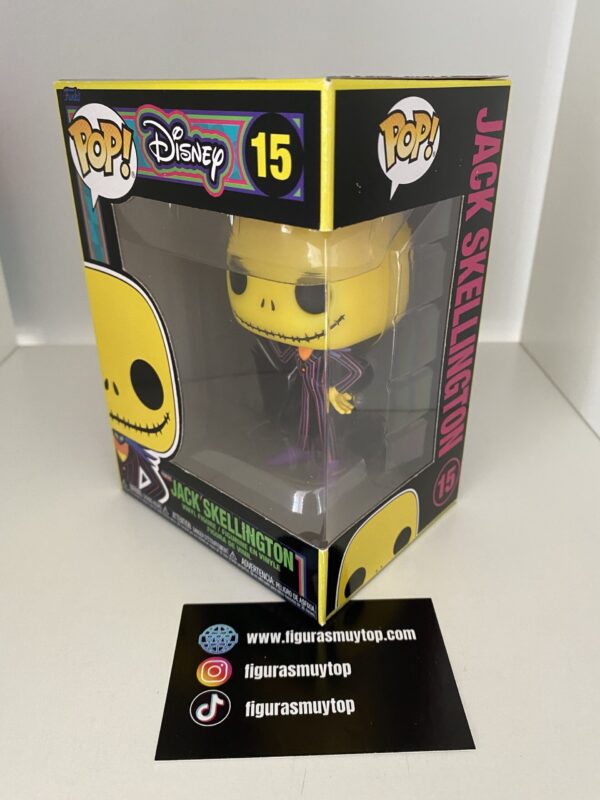 Funko POP Disney Jack Skellington 15 Pesadilla antes de Navidad Black light - Imagen 3