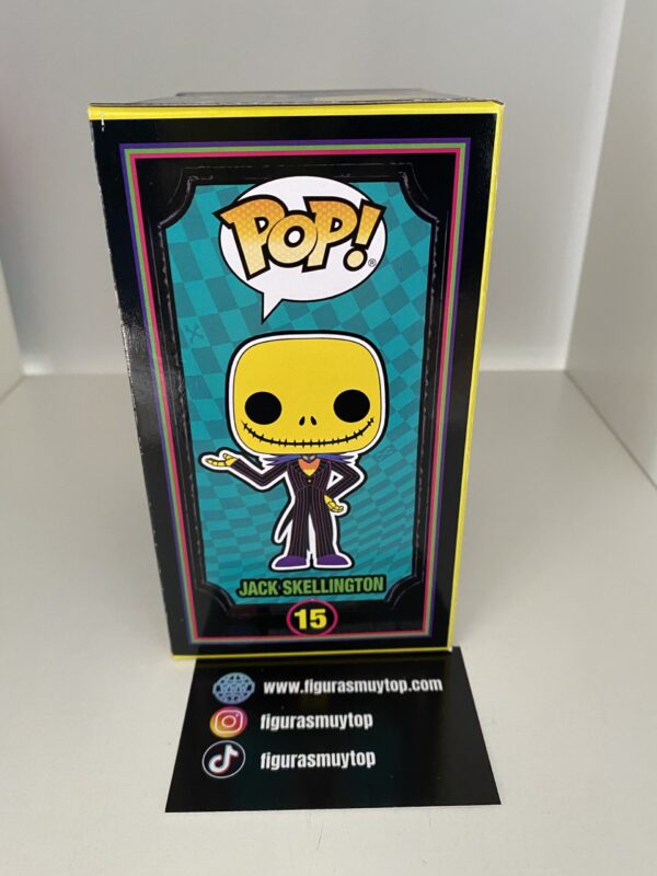 Funko POP Disney Jack Skellington 15 Pesadilla antes de Navidad Black light - Imagen 4