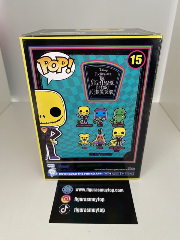 Funko POP Disney Jack Skellington 15 Pesadilla antes de Navidad Black light - Imagen 5