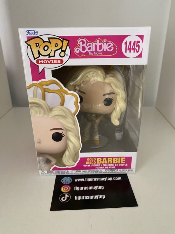 Funko POP Gold disco Barbie 1445 - Imagen 2