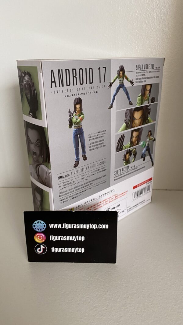 Figura SH Figuarts ANDROIDE 17 UNIVERSE SURVIVAL SAGA FIGURA - Imagen 2