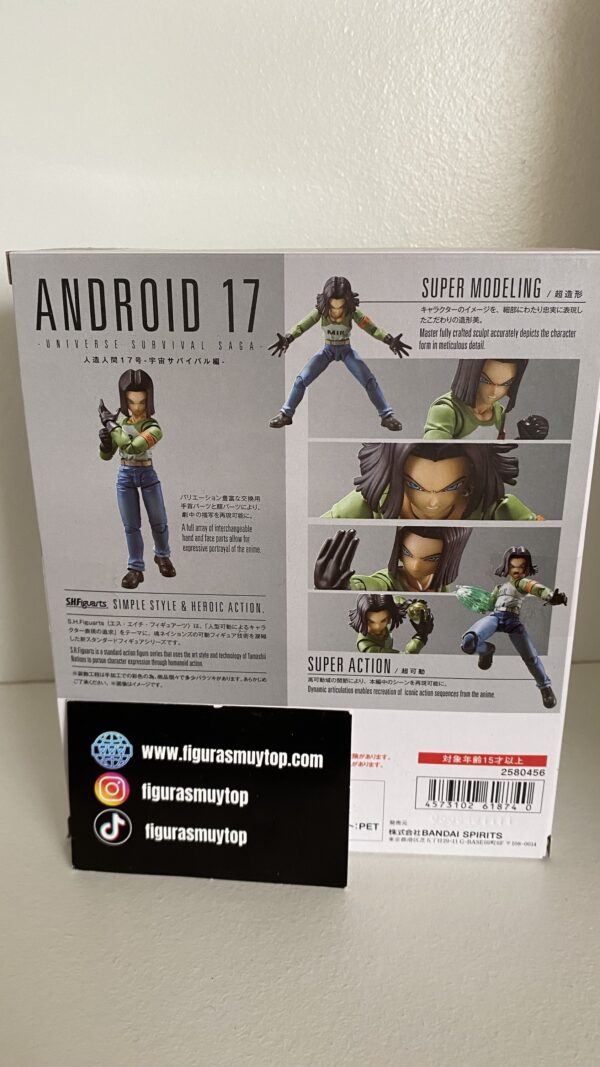 Figura SH Figuarts ANDROIDE 17 UNIVERSE SURVIVAL SAGA FIGURA - Imagen 3