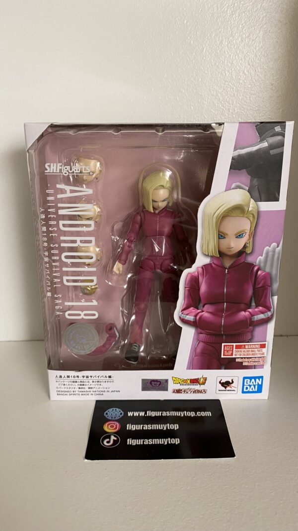 Figura SH Figuarts ANDROIDE 18 UNIVERSE SURVIVAL SAGA FIGURA