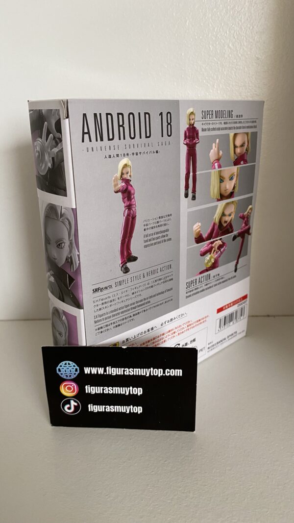 Figura SH Figuarts ANDROIDE 18 UNIVERSE SURVIVAL SAGA FIGURA - Imagen 2