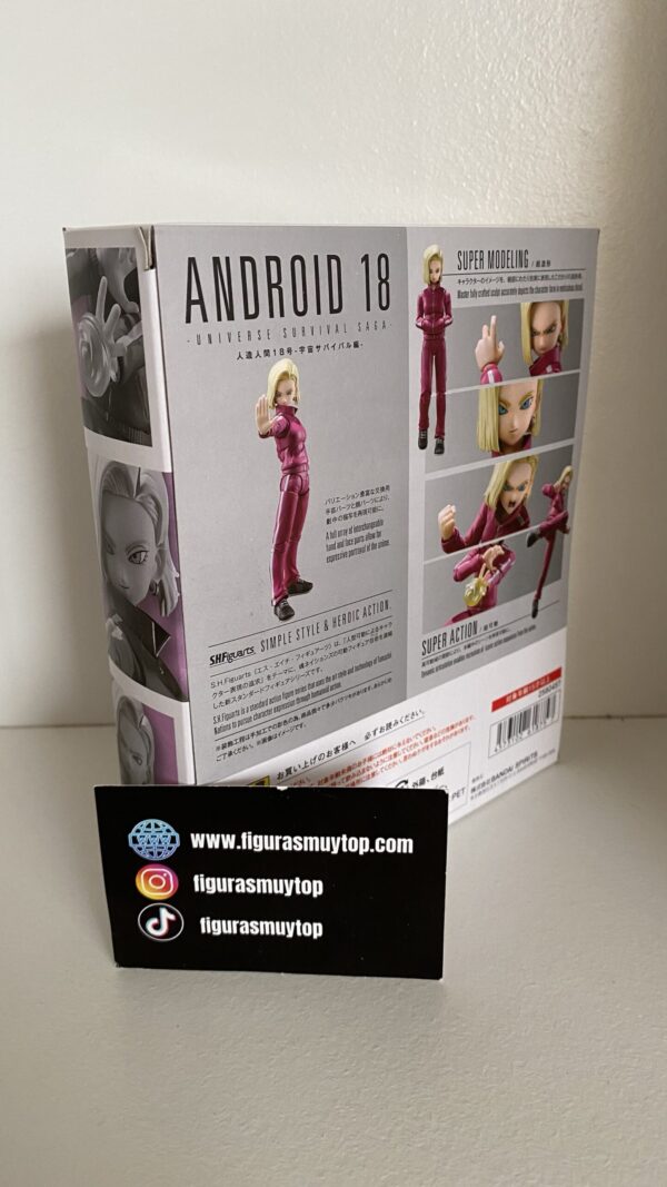 Figura SH Figuarts ANDROIDE 18 UNIVERSE SURVIVAL SAGA FIGURA - Imagen 2