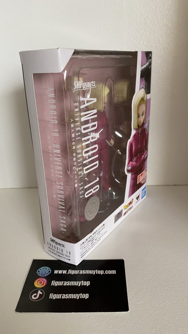 Figura SH Figuarts ANDROIDE 18 UNIVERSE SURVIVAL SAGA FIGURA - Imagen 3
