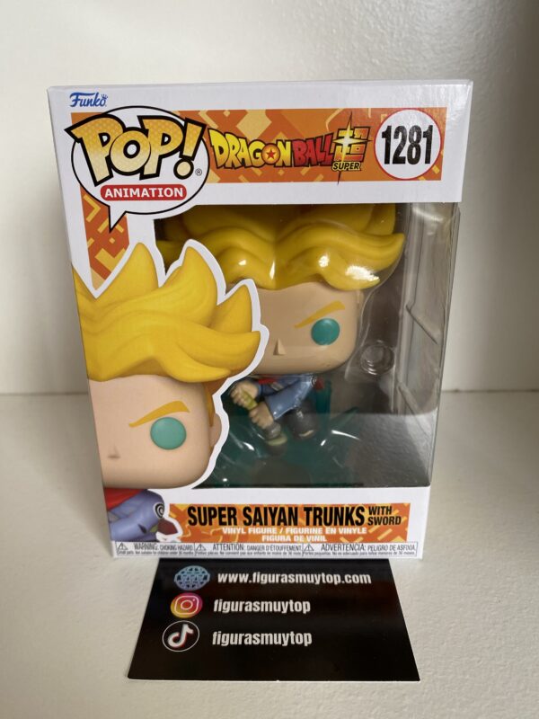 Funko Pop Super Saiyan Trunks 1281 Dragon Ball super - Imagen 2