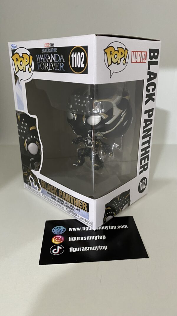Funko Pop Black Panther 1102 Marvel Pantera Negra - Imagen 2