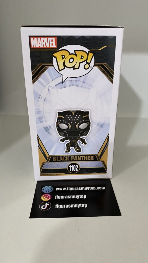 Funko Pop Black Panther 1102 Marvel Pantera Negra - Imagen 3