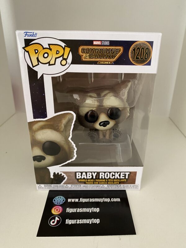 Funko POP Guardianes de la galaxia vol.3 Marvel Baby Rocket 1208 - Imagen 2