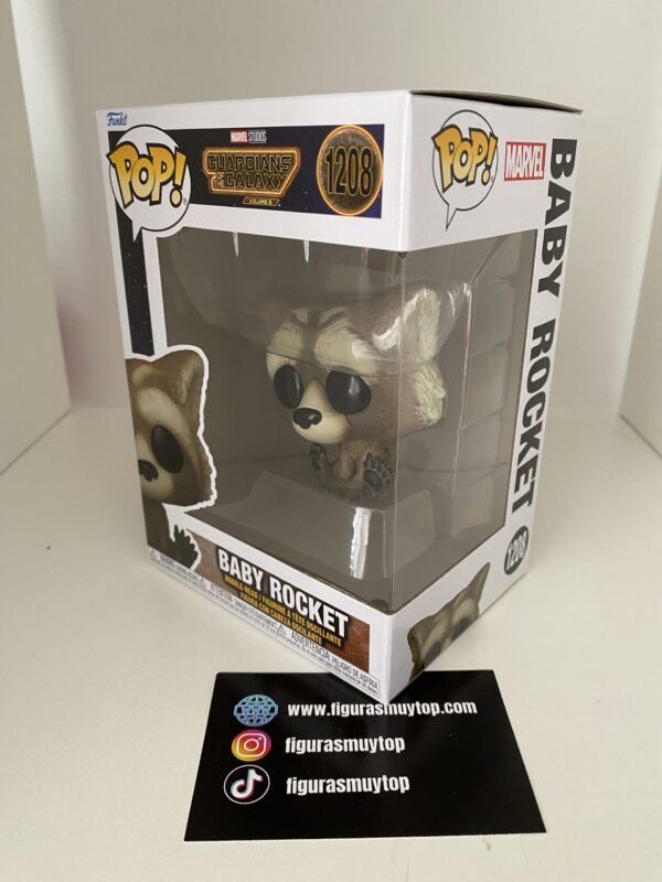 Funko POP Guardianes de la galaxia vol.3 Marvel Baby Rocket 1208 - Imagen 3