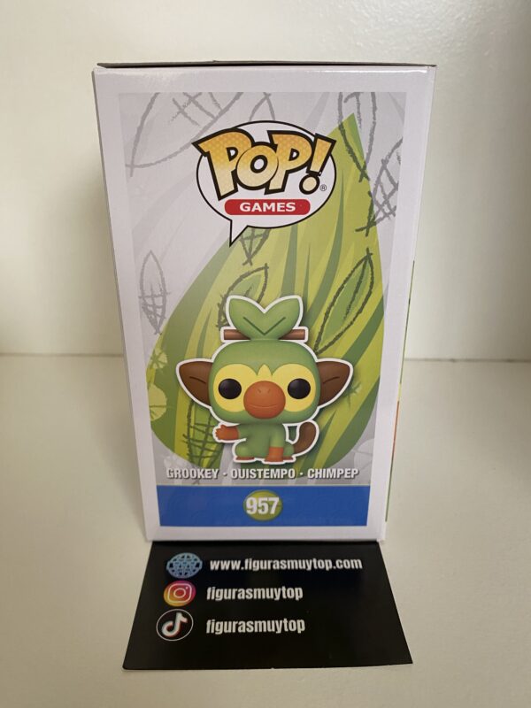 Funko Figura POP Pokemon Grookey 957 - Imagen 4