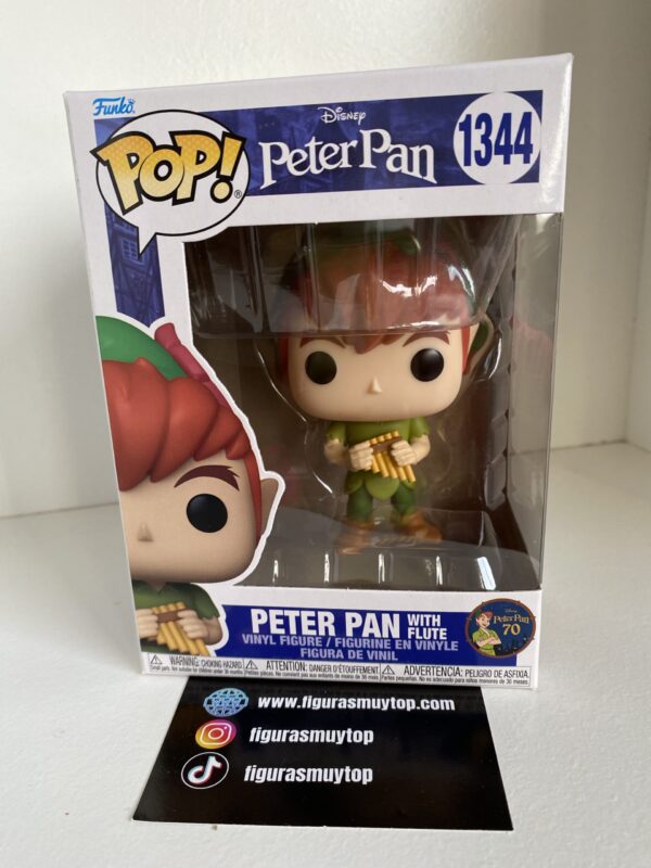 Funko pop Peter Pan with flute 1344 Disney - Imagen 2