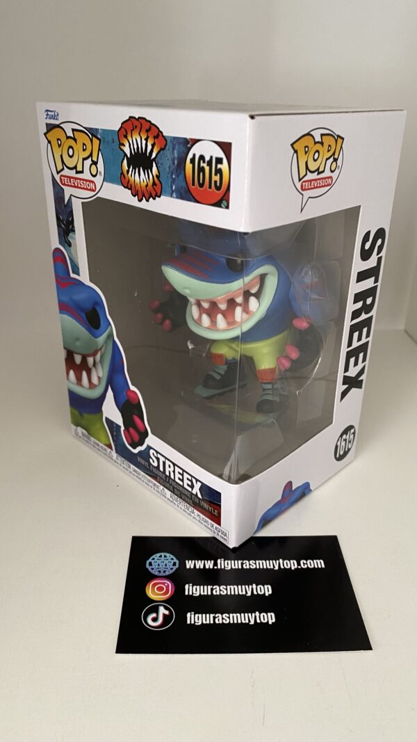 Funko Figura POP Street Sharks Streex 1615 - Imagen 3