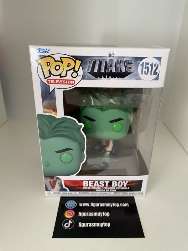 Funko Figura POP Titans Beast Boy 1502 - Imagen 2