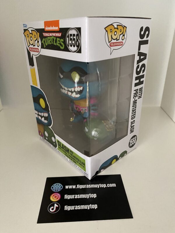 Funko Figura POP Tortugas Ninja Slash & Pre mutated Slash 1558 - Imagen 3