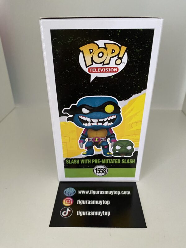 Funko Figura POP Tortugas Ninja Slash & Pre mutated Slash 1558 - Imagen 4