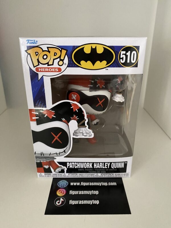 Funko Figura POP DC Comics Patchwork Harley Quinn 510 - Imagen 2