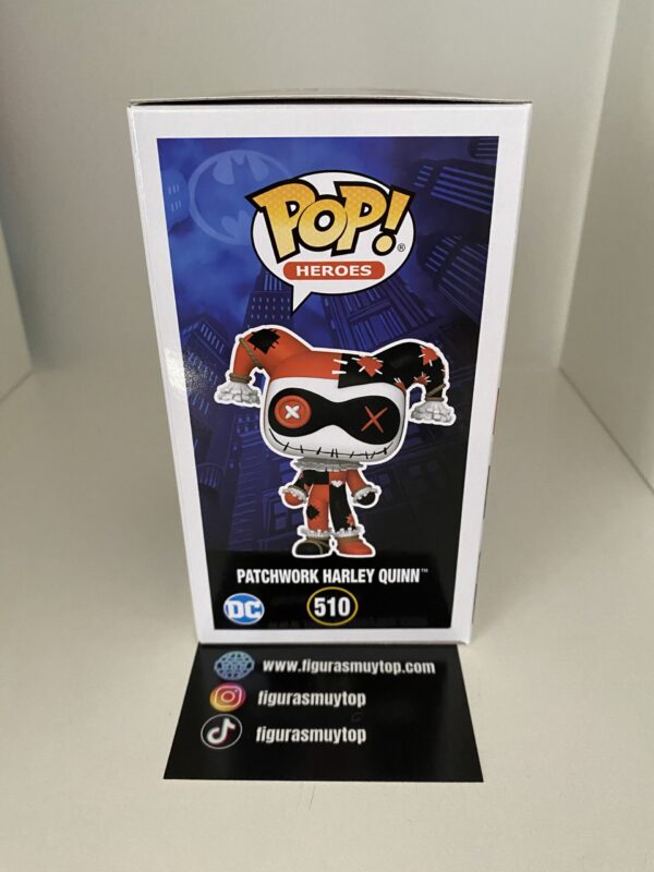 Funko Figura POP DC Comics Patchwork Harley Quinn 510 - Imagen 4