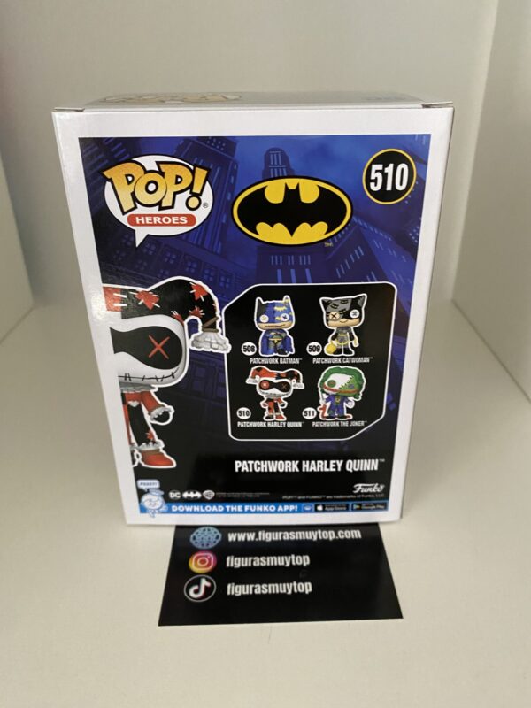 Funko Figura POP DC Comics Patchwork Harley Quinn 510 - Imagen 5