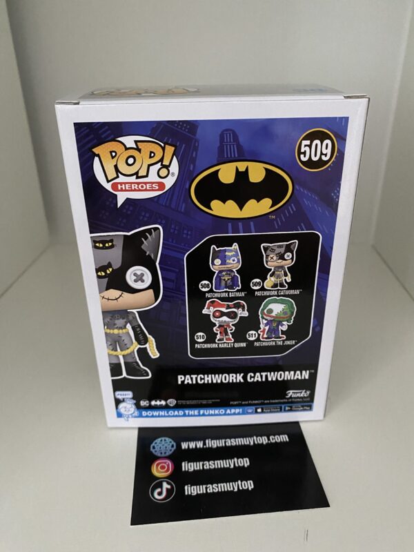 Funko Figura POP DC Comics Patchwork Catwoman 509 - Imagen 4