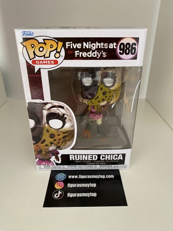 Funko Figura POP Five Nights at Freddys Ruined Chica 986 - Imagen 2