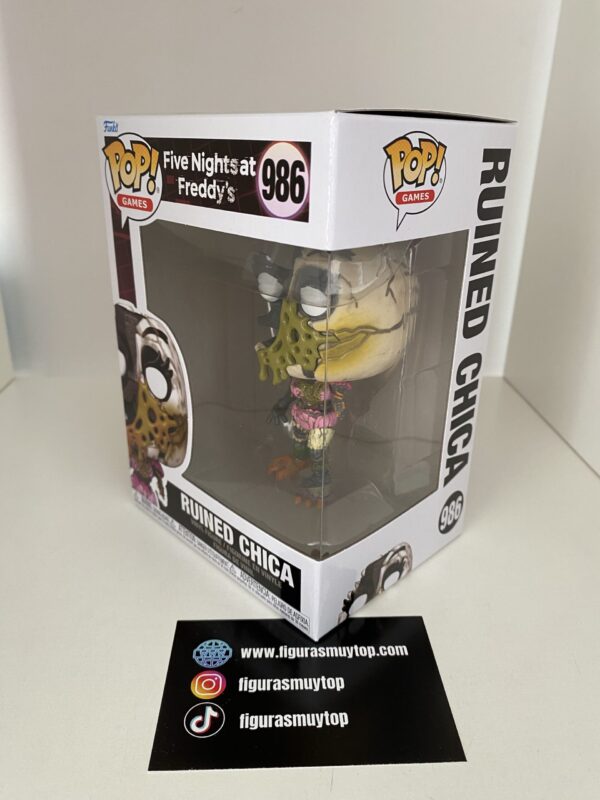 Funko Figura POP Five Nights at Freddys Ruined Chica 986 - Imagen 3