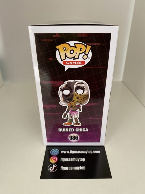 Funko Figura POP Five Nights at Freddys Ruined Chica 986 - Imagen 5