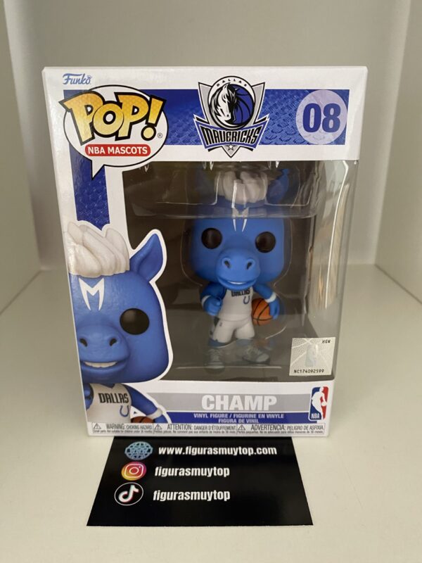 Funko Figura POP NBA Mascots Mavericks Champ 08 - Imagen 2