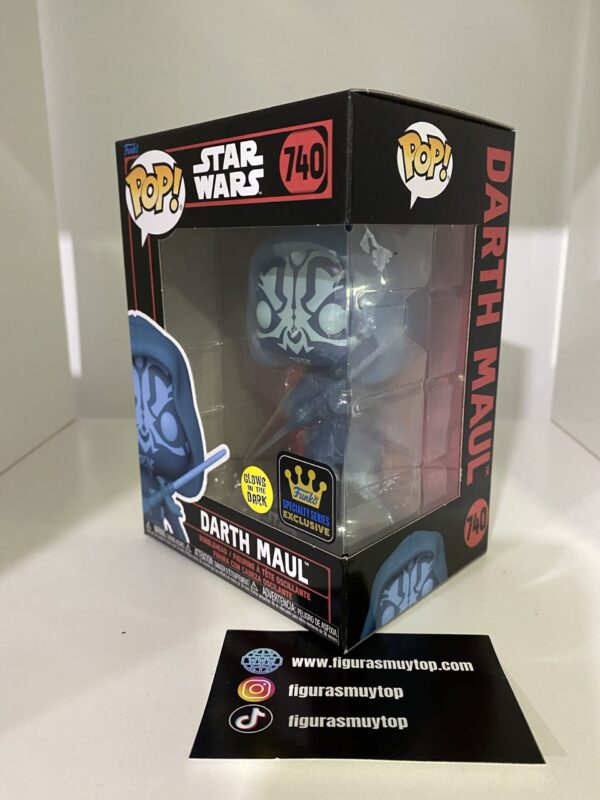 Funko Figura POP Star Wars Darth Maul Exclusive 740 glows in the dark - Imagen 2