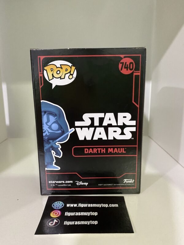 Funko Figura POP Star Wars Darth Maul Exclusive 740 glows in the dark - Imagen 4