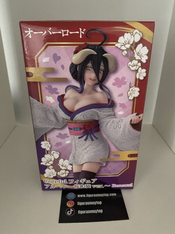 ALBEDO SAKURA KIMONO VER. RENEWAL ED. COREFUL FIG. 20 CM OVERLORD - Imagen 2