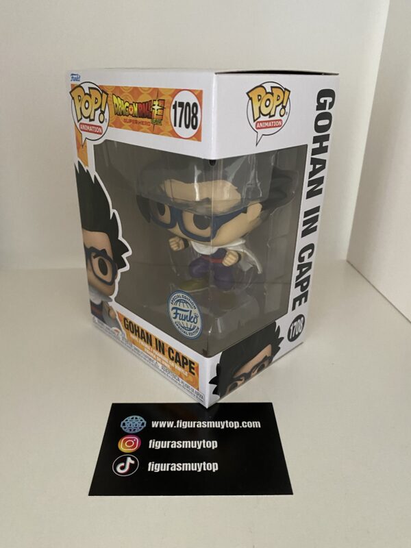 Funko POP EXCLUSIVO Dragon ball Super Saiyan Gohan in Cape 1708 - Imagen 3