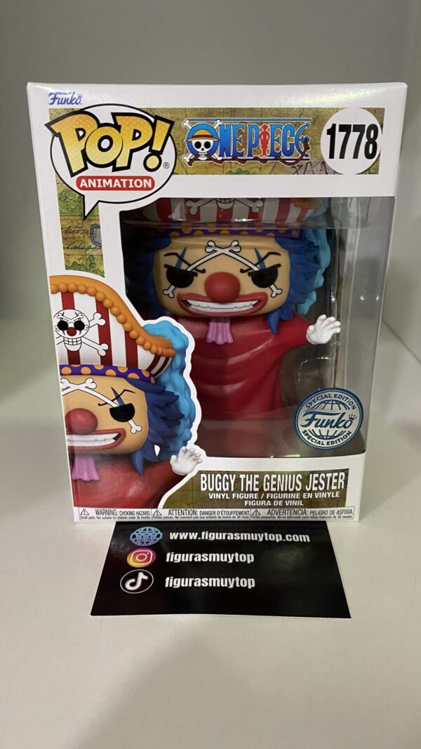 Funko Figura POP One Piece Buggy the genius Jester 1778 - Imagen 2