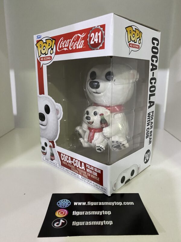 Funko Figura POP Coca-Cola Polar Bear with Cub 241 - Imagen 2